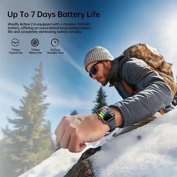 Weofly Active 2 HD Display Bluetooth Calling Smartwatch