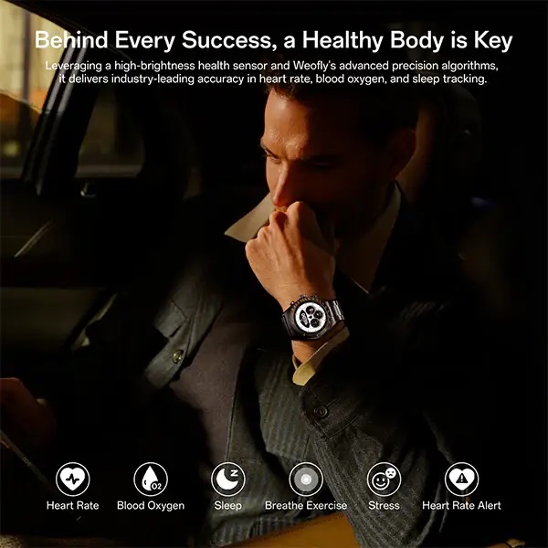 Weofly Aurora 2 AMOLED AOD Display Bluetooth Calling Smartwatch