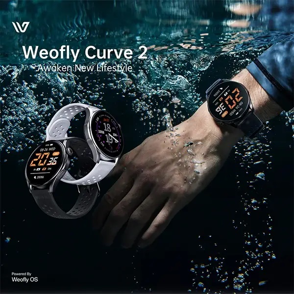 Weofly Curve 2 AMOLED Display Bluetooth Calling Smartwatch